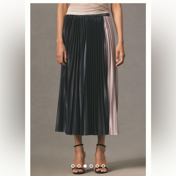 Sunday in Brooklyn color block midi skirt - Picture 3 of 10